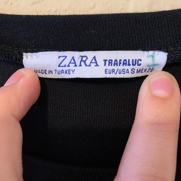 •Zara• Trafaluc Collection Black with details Sz S - Picture 3 of 5